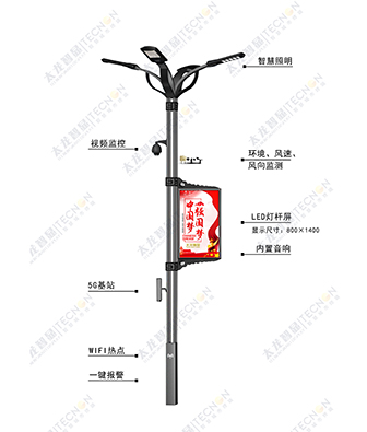 LED燈桿屏|立柱廣告機|智慧燈桿屏|燈桿廣告機|LED 廣告機|智慧路燈屏|燈桿屏